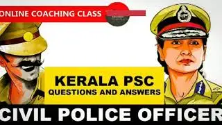 Police Constable Kerala PSC Model Questions and Answers 2018 [Civil Police Officer]  2018 police con