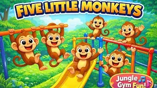 Five Little monkeys| Fun Kids Song | Nursery Rhymes#fivelittlemonkeys#KidsSongs #NurseryRhymes