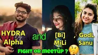 HYDRA ALpha and 【Bi】Mili Kya MiLi + GodL Sanu+ SR gaming in same match | Fight at last ? Emulator