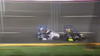 Wake County Speedway - 9/8 Champ Karts Race (Two Karts Crash and Roll)