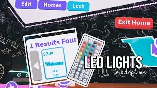 HOW TO MAKE LED LIGHTS in adopt me