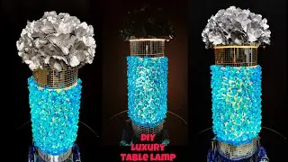 DIY GLAM TABLE LAMP | HOME LIGHTING |  DIY | CRAFT | FASHION PIXIES