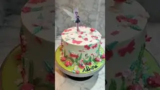 tinker Bell theme cake