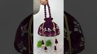 How to Make a Potli Bag at Home 🏠👜 | Easy DIY #shorts
