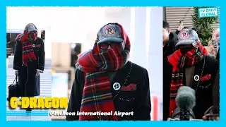 [4K] G-DRAGON Departed for Paris, France | Airport Fashion & Departure