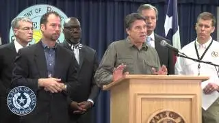 Gov. Perry Provides Update on State Response to Tragedy in West
