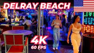 Atlantic Ave Delray Beach: One of The Coolest Street In America 4K HDR