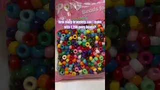 Pony Beads💕How many bracelets can I make?  #braceletideas #ponybeads #friendshipbracelets