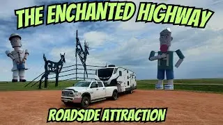 THE ENCHANTED HIGHWAY - QUIRKY ROADSIDE ATTRACTION - AMAZING ROADS - FULLTIME TRAVEL FAMILY