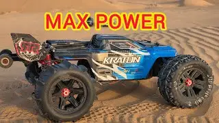 Arrma Kraton взлетает в небо 🚀 #rccar #arrmakraton #rcracing #desertbash