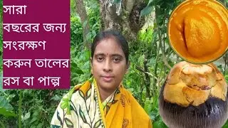 তালের রস ব পাল্প এক বছর পর্যন্ত  সংরক্ষণ করার পদ্ধতি/তাল বছর জুড়ে সংরক্ষণের উপায়।
