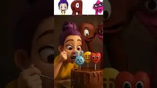 Sprunki OC RUMI  R  Alphabet Lore Eight  Numberblocks Reliastic Are Eating Cake#sprunki #incredibox