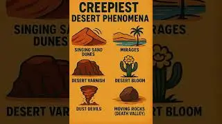 🌵 Creepiest Desert Phenomena 😱 | Singing Dunes, Mirages & More! #shorts