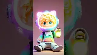 루미 Lumi ✨ Cute Neon Astronaut Kid  귀여운 네온 아스트로키드