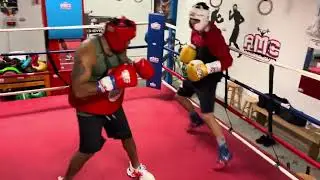 MR. COACH MERCEDES BOXING TRAINING WITH BOXER.