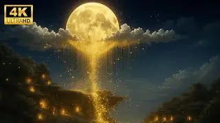 12Hr ✨Moonlight Waterfall &ndash; A Magical Night in 4K