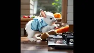 Bunny chef #bunnychef#babybunny