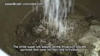 Why do construction add sugar to cement