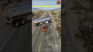 Realistic Highway Car Crashes | Cinematic BeamNG Drive Crash Simulation Shorts