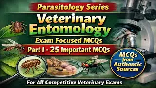 Veterinary Entomology MCQs | Veterinary Parasitology MCQs | Veterinary MCQs with Answers