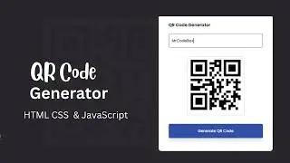 Create QR Code Generator Using HTML CSS and JavaScript in 2025 ❤️ 