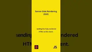 Javascript | Server Side Rendering | Definition | Benefits | Cons  #javascript #react #technology