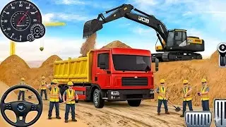 👿 Morden JCB Road Making Construction 3D Simulator Game || Android Mobile IOS Simulator Gameplay 