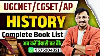 NET/CGSET/AP Assistant Professor - HISTORY BOOK LIST | Study online from Home | CGPSC 720 Post out 