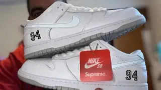 NIKE SB DUNK LOW QS SUPREME COLLAB REVIEW!! Supreme Week 2 