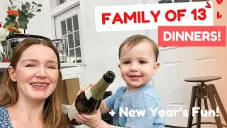 Family of 13 ❤️ What we eat in a week + New Year's fun!