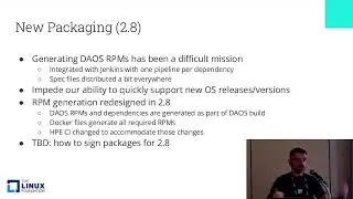 DUG'25 - DAOS 2.8 and Beyond