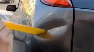 Como sacar golpe de un carro con silicon casero