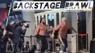 Закулисная драка Коди Роудса и Джейкоба Фату на шоу WWE Saturday Night's Main Event.