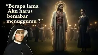 Berapa lama Aku harus menunggumu? #dailymercy #kerahimanilahi #yesus #stfaustina #bhsf9 #bhf9 #injil
