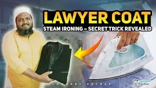 அட, லாயர் கோட் Steam Ironing பண்ணுறதுக்கு இது தான் Correct Trick! 😲🧼 | Lawyer coat steam ironing 🧥