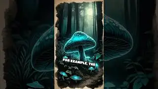 Real-Life Bioluminescent Mushrooms?! 👀🌿 #glowingmushrooms #fungifacts #NatureIsAmazing#GlowUpNature