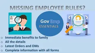 Rules for missing government employee.  Benefits payable to family of missing government staff.
