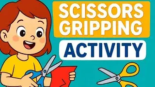 Scissors Gripping Activity for Kids | Fine Motor Skills & Montessori Cutting Practice