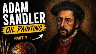 Masterpiece Monday: Rembrandt Style Adam Sandler Oil Painting Portrait (Part G)