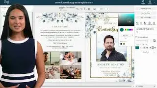 How To Change Text Color In Funeral Program Templates -Corjl