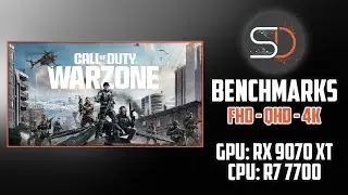 RX 9070 XT + Ryzen 7 7700 | COD Warzone 2025 Benchmark (FHD / QHD / 4K)