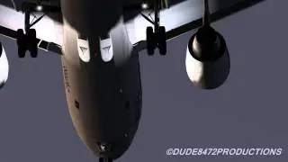 [FSX] FedEx A300-600F Sunset Landing in Calgary ᴴᴰ