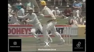 RARE! Classic David Gower one-handed catch to dismiss Mark McPhee during PM's XI game in 1990/91
