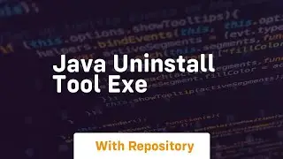 java uninstall tool exe
