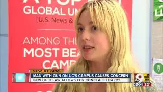 Open carry activist at UC alarms students