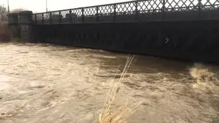 Radcliffe floods river irwell monkey bridge Boxing Day 2015