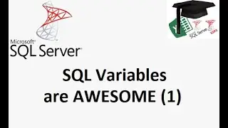 MS SQL tutorial on an introduction to variables. Variables are awesome!!