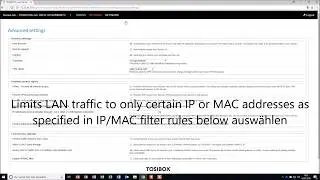 Tosibox IP MAC Filter Konfiguration