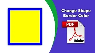 How to change shape border color in a pdf file (comment) using Adobe Acrobat Pro DC