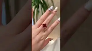 Custom Made Van Cleef Arpels Reversible Ring 18K Real Gold For Women